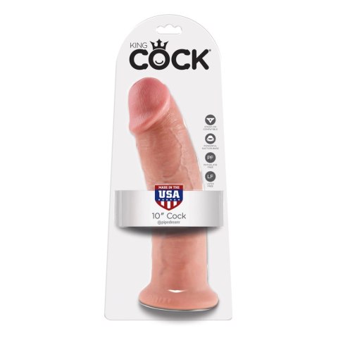 Pipedream King Cock 10 Inch Flesh - model anatomiczny z przyssawką 25,4 cm