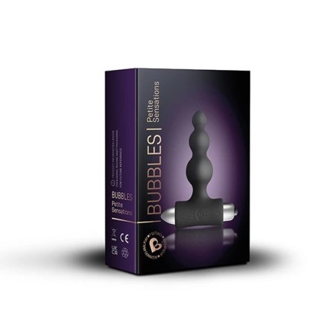 Rocks-Off Petite Sensations Bubbles Black - model z wibracjami, silikonowy