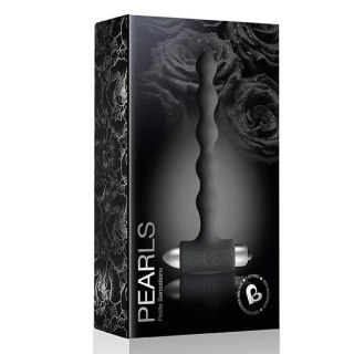 Rocks-Off Petite Sensations Pearls Black - koraliki z 7 trybami pracy, czarne