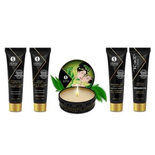 Shunga Geisha's Secret Kit Zestaw Miniatur Zielona Herbata 5w1