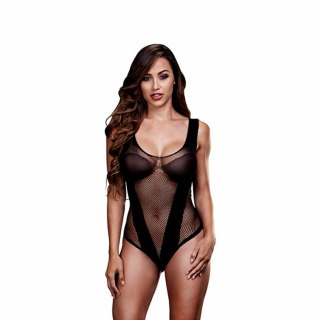 Baci Body Jacquard Fishnet V Teddy uniwersalne siateczkowe
