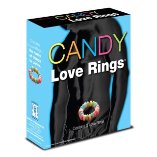 Candy Love Rings jadalne kolorowe pierścienie z cukierkow 3 szt.
