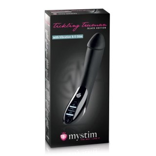 Mystim Tickling Truman eStim Black - urządzenie wibrujące z elektrostymulacją 27 cm