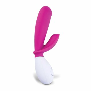 OhMiBod Lovelife Snuggle dwusilnikowy model silikonowy USB fioletowy