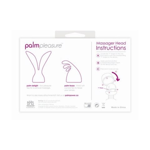 PalmPower PalmPleasure zestaw silikonowych nakładek do masażera