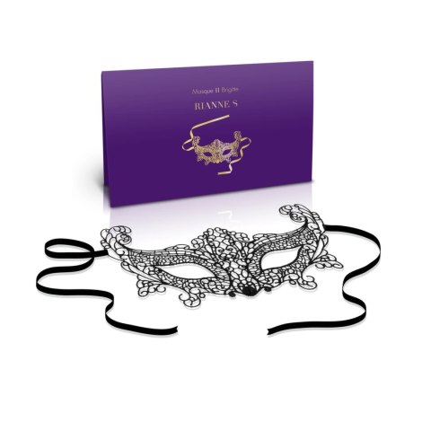 Rianne S Soiree Mask II Brigitte maska wenecka materiałowa czarna