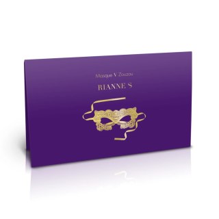 Rianne S Soiree Mask V Zouzou maska wenecka aksamitna czarna