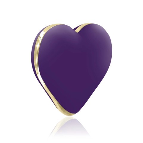 Rocks-Off Icons Heart Vibe Deep Purple 10 trybow silikonowy mini masażer