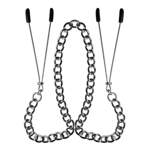 S&M Tug On My Heart - regulowane zaciski z osłonami silikonowymi