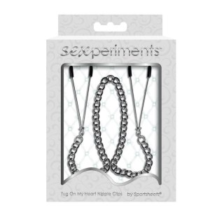 S&M Tug On My Heart - regulowane zaciski z osłonami silikonowymi