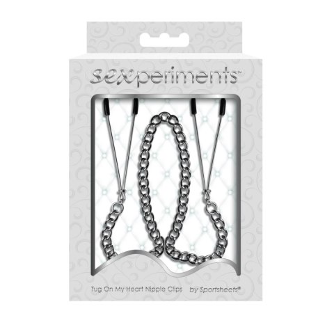 S&M Tug On My Heart - regulowane zaciski z osłonami silikonowymi