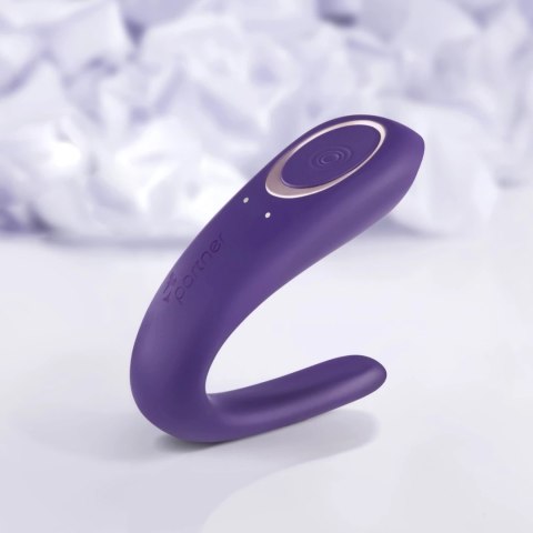 Satisfyer Double Classic model dla par, wodoodporny, 10 trybow, silikon