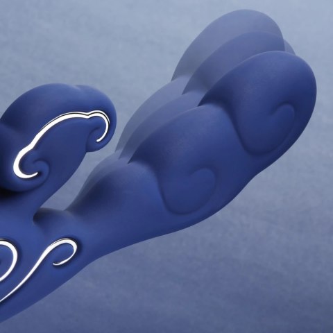 Sky by Ave Alto L Rabbit Vibrator Blue - zaawansowany model, 7 trybow, niebieski