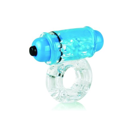 The Screaming O ColorPop Owow Blue pierścień z wibracjami, silikon SEBS