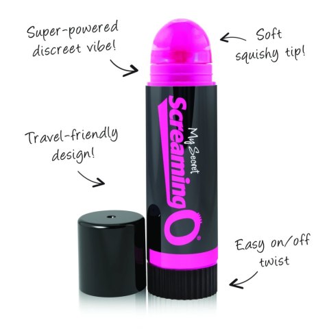 The Screaming O Lip Balm - Mini urządzenie wibracyjne, dyskretna forma