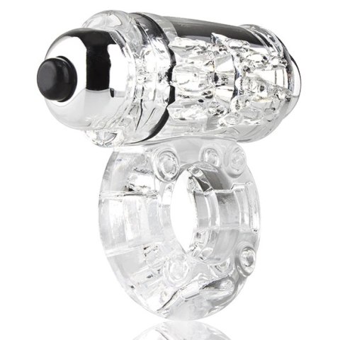 The Screaming O Owow Clear - wibrujący pierścień silikonowy, transparentny