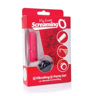 The Screaming O Panty Vibe Red - Zdalnie sterowany model z majteczkami