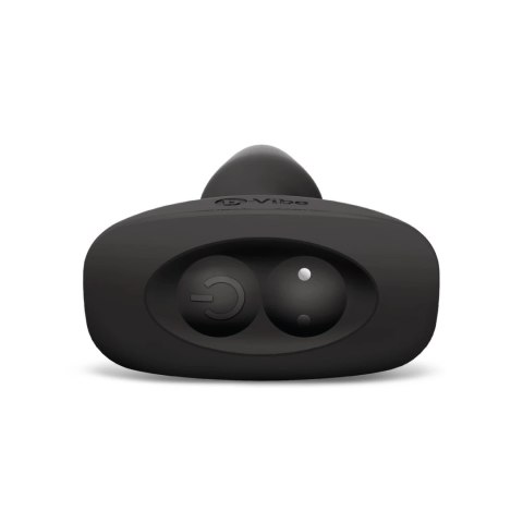B-Vibe Rimming Plug 2 Black - bezprzewodowy system rotacyjny, silikon