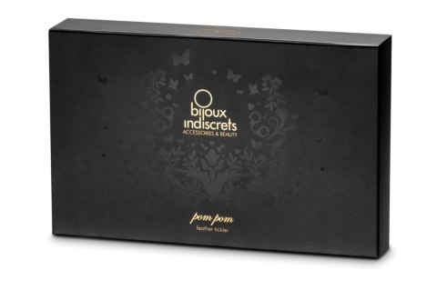 Bijoux Indiscrets Pom Pom elegancki tickler z piorek czarny