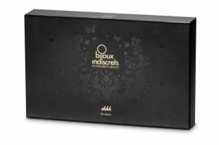 Bijoux Indiscrets Shhh Black - satynowa opaska na oczy uniwersalna