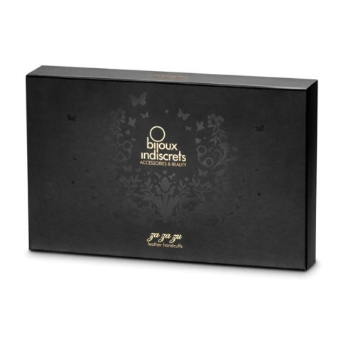 Bijoux Indiscrets Za Za Zu Kajdanki z piorami dekoracyjne czarne