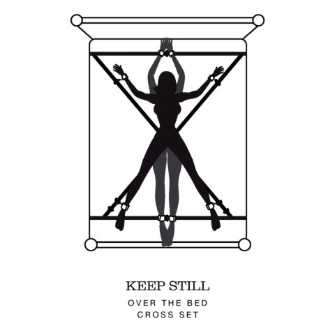 Fifty Shades of Grey Over the Bed Cross - Zestaw wiązań łożkowych regulowanych