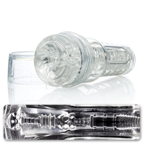 Fleshlight GO Torque Ice - kompaktowa maszyna intymna przezroczysta