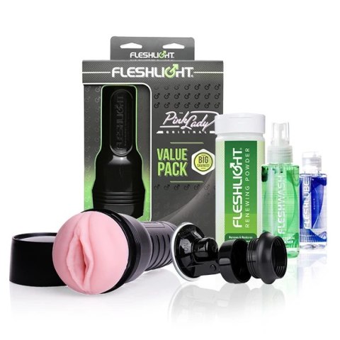 Fleshlight Pink Lady Value Pack - Zestaw pielęgnacyjny z akcesoriami