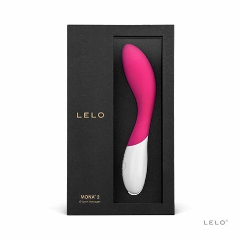 LELO Mona 2 Cerise - wodoodporny model silikonowy, 6 trybow, 20 cm
