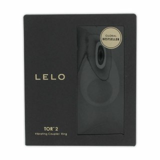 LELO Tor 2 Black - Pierścień wibrujący, wodoodporny, silikonowy