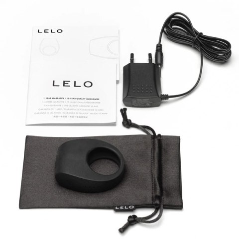 LELO Tor 2 Black - Pierścień wibrujący, wodoodporny, silikonowy