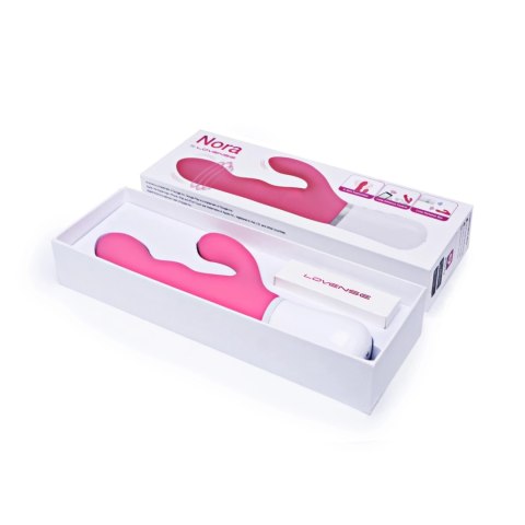 Lovense Nora Vibrator - Model z Bluetooth, podwojna stymulacja, rożowy