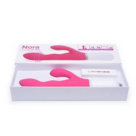 Lovense Nora Vibrator - Model z Bluetooth, podwojna stymulacja, rożowy