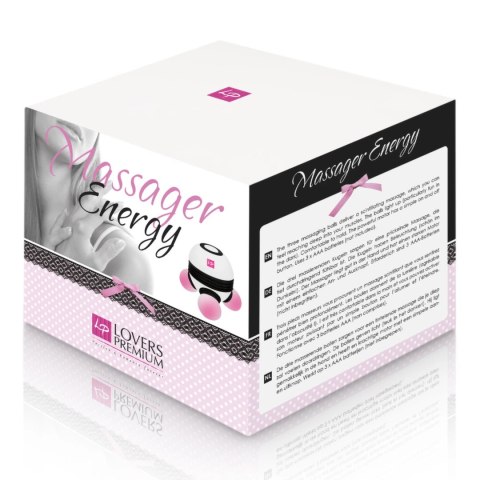 LoversPremium Energy Massager masażer ręczny 9x10 cm świecące kulki