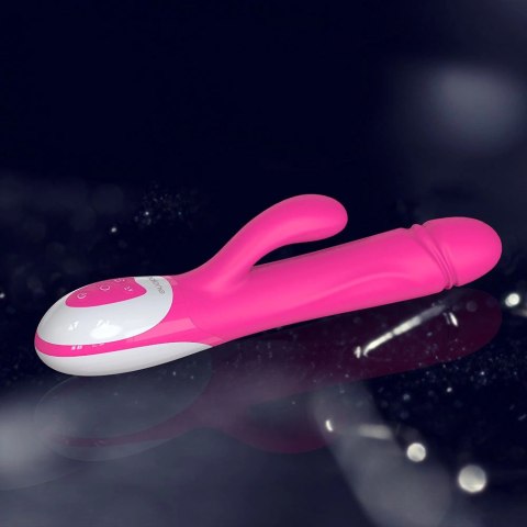 Nalone Wave silikonowy masażer z podwojnym napędem, wodoodporny 26 cm