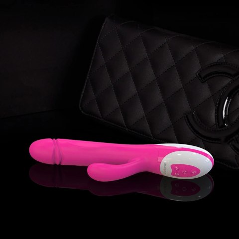 Nalone Wave silikonowy masażer z podwojnym napędem, wodoodporny 26 cm