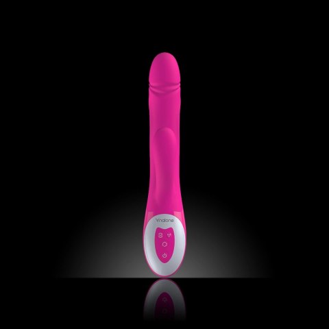 Nalone Wave silikonowy masażer z podwojnym napędem, wodoodporny 26 cm