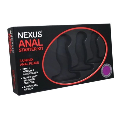 Nexus Anal Starter Kit - Zestaw silikonowych plugow 3 rozmiary