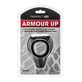 Perfect Fit Armour Up Sport Black pierścień anatomiczny czarny 38mm