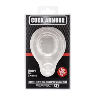 Perfect Fit Cock Armour Regular Clear - pierścień anatomiczny przezroczysty 43 mm
