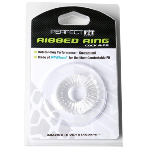 Perfect Fit Ribbed Ring Clear - wytrzymały pierścień anatomiczny SilaSkin