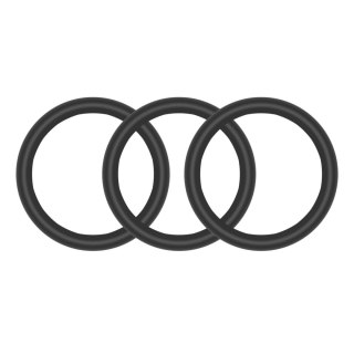 Perfect Fit Silicone 3 Ring Kit XL Black - Zestaw silikonowych pierścieni XL