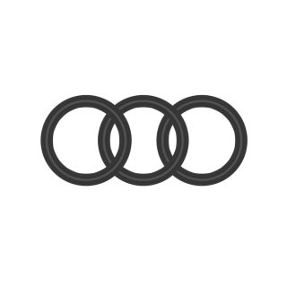 Perfect Fit Silicone 3 Ring Kit Medium Black - Zestaw silikonowych pierścieni M