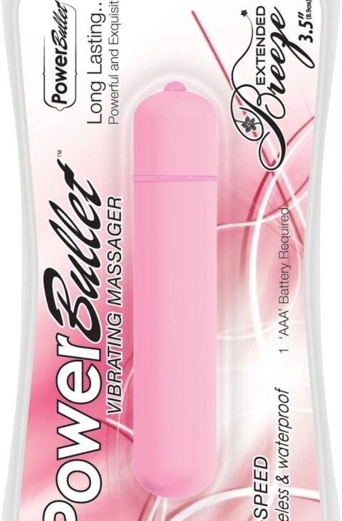 PowerBullet Extended Breeze Pink - model kompaktowy, 3 prędkości, wodoodporny