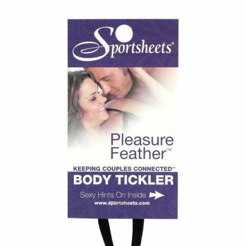 Sportsheets Pleasure Feather Rose - piorko ozdobne z pętelką rożowe