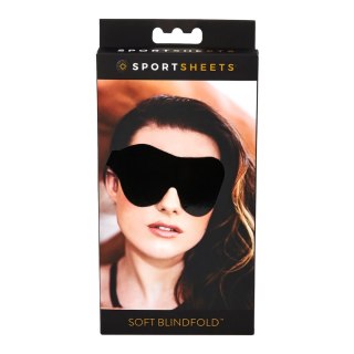 Sportsheets Soft Blindfold Black - miękka opaska na oczy czarna