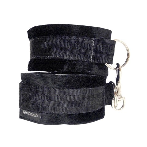 Sportsheets Soft Cuffs Black - miękkie kajdanki z wyściołką, czarne
