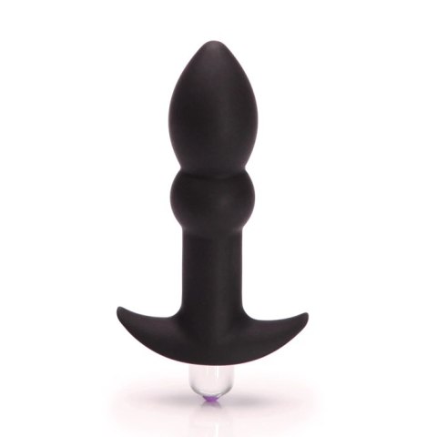 Tantus Perfect Plug Plus Black - silikonowy model z wibracją, 10,1 cm