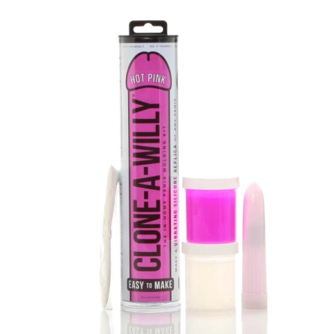 Clone-A-Willy Kit Hot Pink - zestaw do tworzenia odlewu z wibracją, rożowy