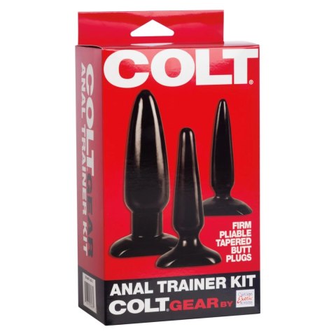 Colt Anal Trainer Kit - Zestaw 3 anatomicznych korkow, czarny